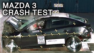 2017 Mazda 3 Frontal Crash Test [upl. by Ahtenek706]