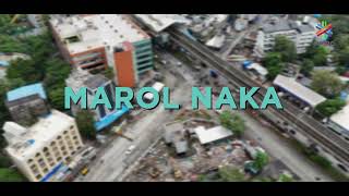 Latest visuals of Marol Naka metro station of Mumbai Metro Line 3 [upl. by Nnyre699]