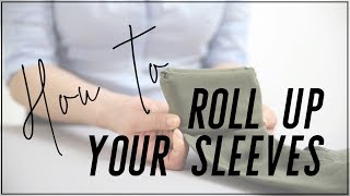 How to ROLL YOUR SLEEVES  How to Cuff your Shirt Sleeves Clothing Hacks women  Miss Louie [upl. by Maroney427]