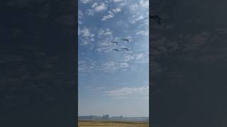 Simultaneous Aileron Rolls airshow airforce thunderbirds [upl. by Reilamag]