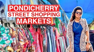 Pondicherry Street Shopping  Prices Streets Markets Variety [upl. by Shute321]