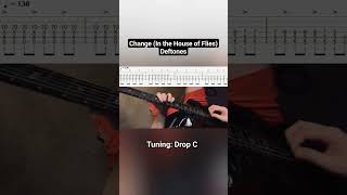 Change by Deftones Guitar Tab deftones deftonescover guitartabs guitartutorial guitarlesson [upl. by Mirabelle]