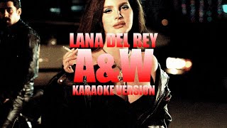 AampW  Lana Del Rey Instrumental Karaoke KARAOKampJ [upl. by Northington]