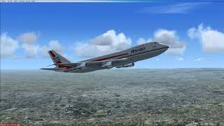 FSX Wardair Boeing 747200 Leeds Bradford to Toronto Pearson International [upl. by Airbmak]