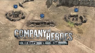 Company of Heroes Infantry Combat Heer part3 1vs2 Expert Europe At War mod [upl. by Herta]