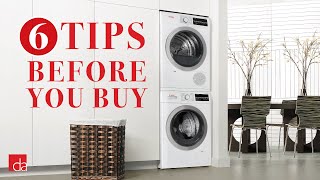 Stackable Washer Dryer  6 Tips Before You Buy [upl. by Heise]