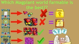 Growtopia Best Farmable For Magplant WorldsHowGetRich [upl. by Ailime]