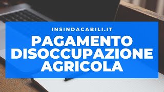 Pagamento disoccupazione Agricola 2019 come controllare online [upl. by Narot874]