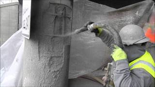 Phoscrete SG Dry Shotcrete Fast Gunite Concrete Repair [upl. by Ledniahs]