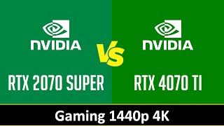 RTX 2070 SUPER vs RTX 4070 TI [upl. by Kepner]