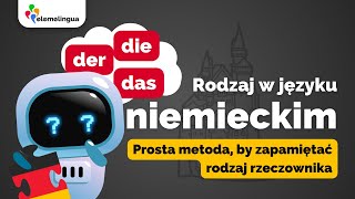 🇩🇪 Niemiecki rodzaj rzeczownika  jak się go szybko nauczyć [upl. by Zoller65]