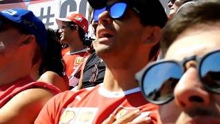 Grand Prix Italy Monza 2017 Variante Ascari Tribune Grandstand 12 [upl. by Weathers]