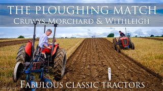 The Ploughing Match  Plenty of Classic Tractors to see ploughing in Devon [upl. by Langbehn]