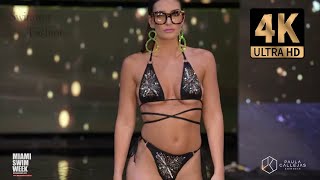 Paula Callejas Swimwear SpringSummer 2025  4K  Miami Swim Week Art Hearts [upl. by Enirehtahc]