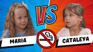 STOP FUMATULUI 🚭 Dezbaterea secolului între Maria și Cataleya Viață sănătoasă 🆚 viață nesănătoasă [upl. by Atilef915]