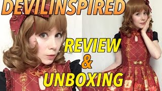 Devilinspired Dress UNBOXING and REVIEW ☆ Neverland Lolita ☆ Chinese Palace Lanterns [upl. by Einnil710]