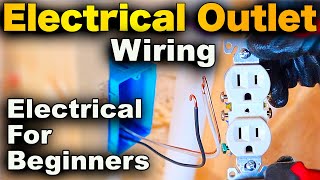 How To Wire An Electrical Outlet  EASY Receptacle Wiring STEP BY STEP [upl. by Brig]