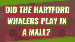 Did the Hartford Whalers play in a mall [upl. by Anedal314]