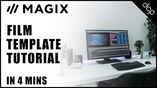 Magix Movie Edit Pro 2020  Film Template Tutorial [upl. by Rehm]