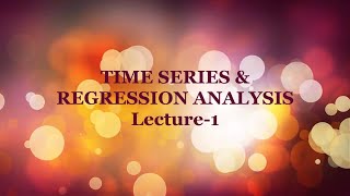 Time Series amp Regression Analysis CMA FINAL [upl. by Halfon686]