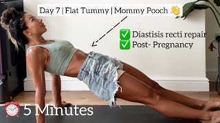 Day 7 “Lose your Mommy Pooch” Your 10 day Postpartum ab workout diastisis recti safe Kimmyfitness [upl. by Dierolf]