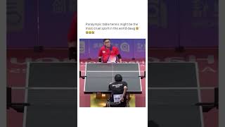 wait for that smirk 😬 tabletennis paraolympics [upl. by Amity]