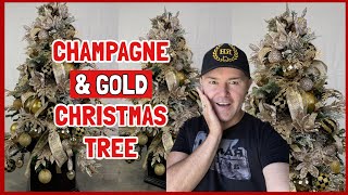 GOLD AND CHAMPAGNE CHRISTMAS TREE 2024  Christmas Decorations Ideas  Ramon At Home Christmas [upl. by Dale]