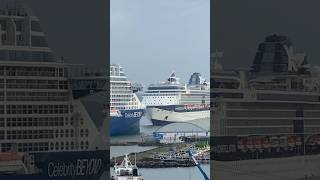 Celebrity Beyond and Constellation together in Panama celebritycruises panama cruiseship cruise [upl. by Yraeg]