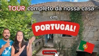 TOUR completo da nossa casa em Portugal  Madeiras do telhado 😍 [upl. by Maidie]