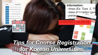 How to do Course Registration for Korean Universities  Tips  YONSEI UIC UNIVERSITY [upl. by Danas]