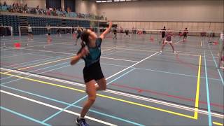 Marthe Tack vs Ann Knaepen Ladies singles A 07102017 [upl. by Sosthina]