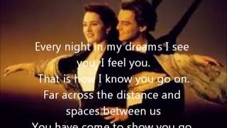 My Heart Will Go On I Titanic Lyrics [upl. by Harleigh]