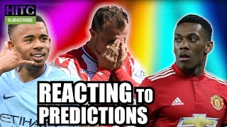 REACTING TO 1718 PREMIER LEAGUE PREDICTIONS [upl. by Kreegar]