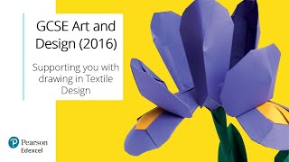 GCSE Resource  Drawing in Textile Design [upl. by Erlinna]