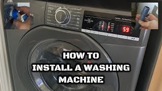 How to install a Washing Machine 1 Minute Tutorial [upl. by Nnahgaem]