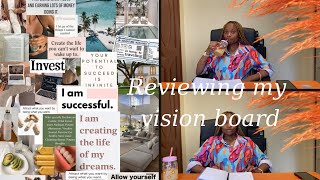 Reviewing my vision boardGodFriendsGoals…2022 [upl. by Odracer23]