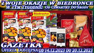 Biedronka Nowa Gazetka Promocyjna Od czwartku 14122023 W Tym Tygodniu Twoje Okazje w Biedronce [upl. by Alberto]