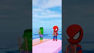 মই বানানোর প্রতিযোগিতা 😱 ytshort spiderman hulk youtubeshorts [upl. by Isnyl]