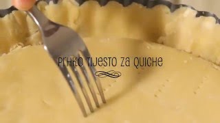 Prhko tijesto za quiche  recept  4 [upl. by Haskins221]