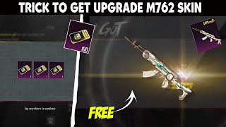 Trick To Get Upgrade M762 Skin In Bgmi  Bgmi New Premium Crate Opening [upl. by Jamieson911]