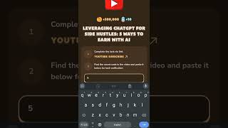 LEVERAGING CHATGPT FOR SIDE HUSTLES 5 WAYS TO EARN WITH AI  Memefi New Vedio Code [upl. by Sinclair524]