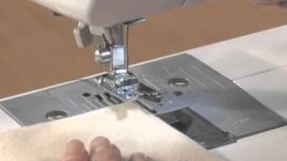 Brother Domestic Sewing Machine Overlock Foot Tutorial [upl. by Nuy]