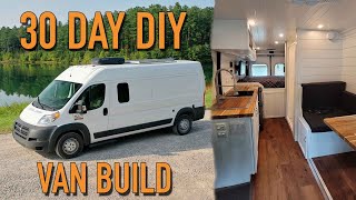 We Built Our Custom Van Conversion In 30 Days  DIY RAM Promaster Camper Van Tour [upl. by Iona461]