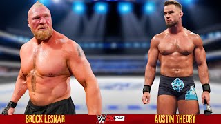 Wrestling Match  Brock Lesnar vs Austin Theory  Iron Man Match 2023  WWE Oct 26 2024 [upl. by Yaral]