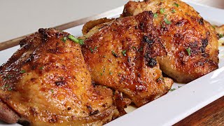 Quick and Easy Honey Old Bay Oven Baked Chicken Thighs [upl. by Tor588]