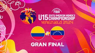 Final Colombia vs Venezuela  FIBA Sudamericano U15 Femenino Barquisimeto 2024 [upl. by Laband]