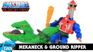 MEKANECK amp GROUND RIPPER MOTU Origins Action Figure Vehicle Review  Masters of the Universe Origins [upl. by Hannover621]