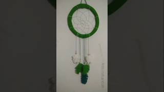 Dream catcher making with cardboard  Woolen dream catcher making tutorial  Wool craft [upl. by Bernadine]