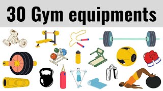 Gym equipments  English vocabulary [upl. by Enisaj921]