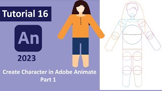 Adobe Animate CC 2023 How to create 2d character in Animate CC  Part 1  Hindi  Urdu [upl. by Dobrinsky]